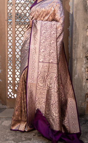 Banarasi Shikargah (Silk) Saree 